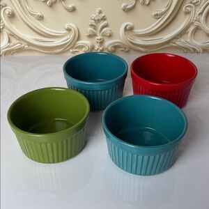 Pioneer Woman 4 Inch ramekin Bowls, 4 piece set